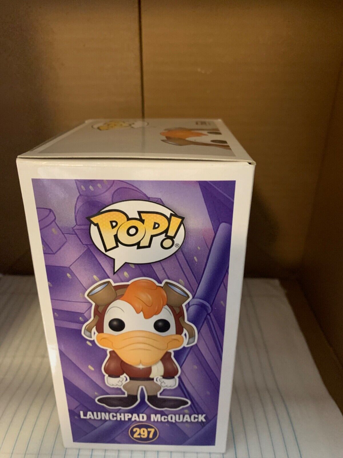 Terry McGovern Signed Lauchpad McQuack Funko Pop Beckett Cert. Disney B