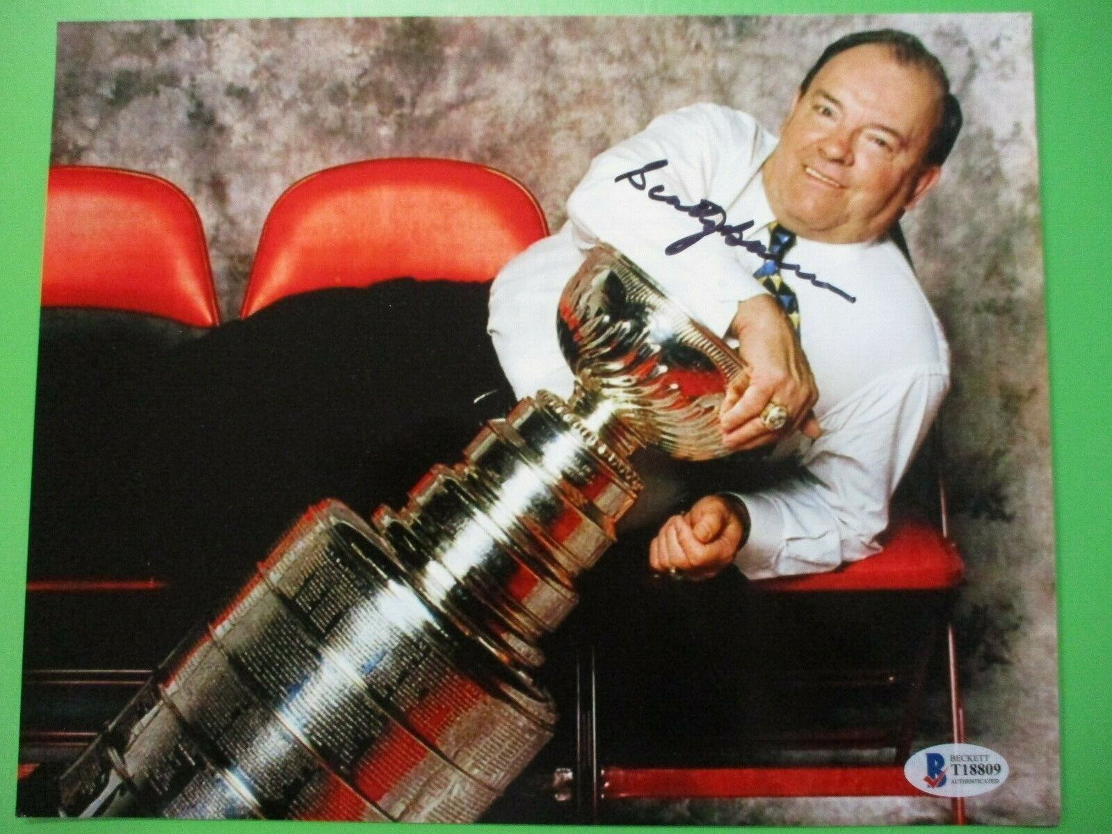 Scotty Bowman Detroit Red Wings Autographed Signed 8x10 Color Photo BAS