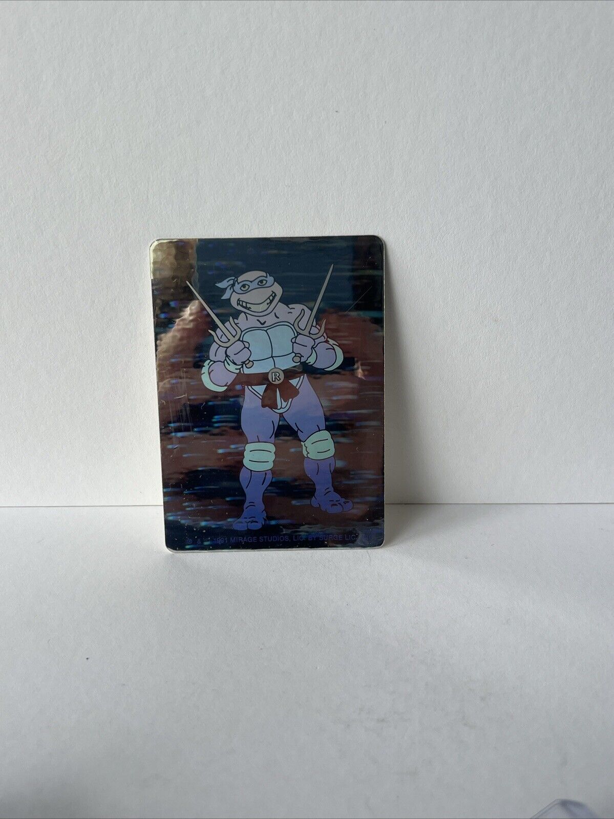 1991 Mirage Studios Teenage Mutant Ninja Turtles Raphael Hologram Sticker