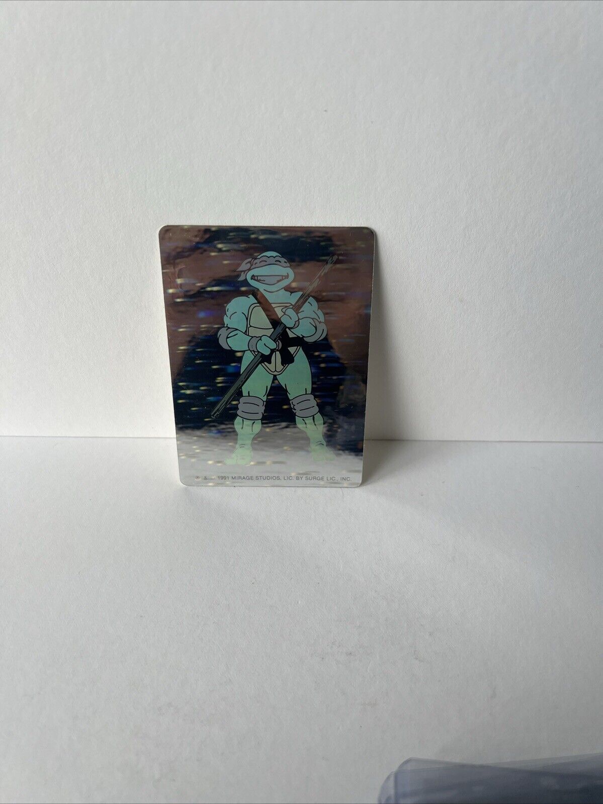 1991 Mirage Studios Teenage Mutant Ninja Turtles Donatello Hologram Sticker