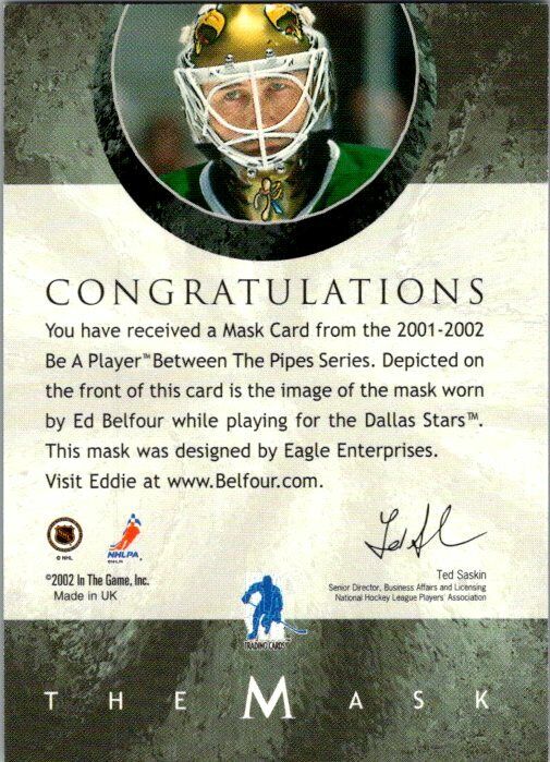 Rick Dipietro BTP The Mask  2015/16 ING Green Vault 2002