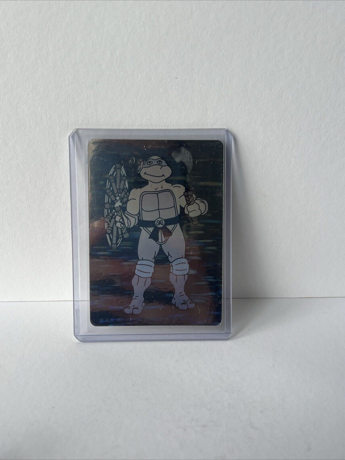 1991 Mirage Studios Teenage Mutant Ninja Turtles Michelangelo Hologram Sticker