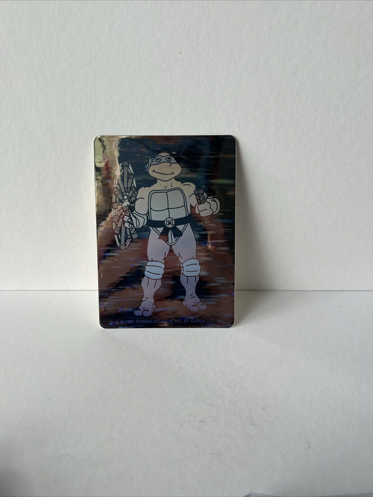 1991 Mirage Studios Teenage Mutant Ninja Turtles Michelangelo Hologram Sticker