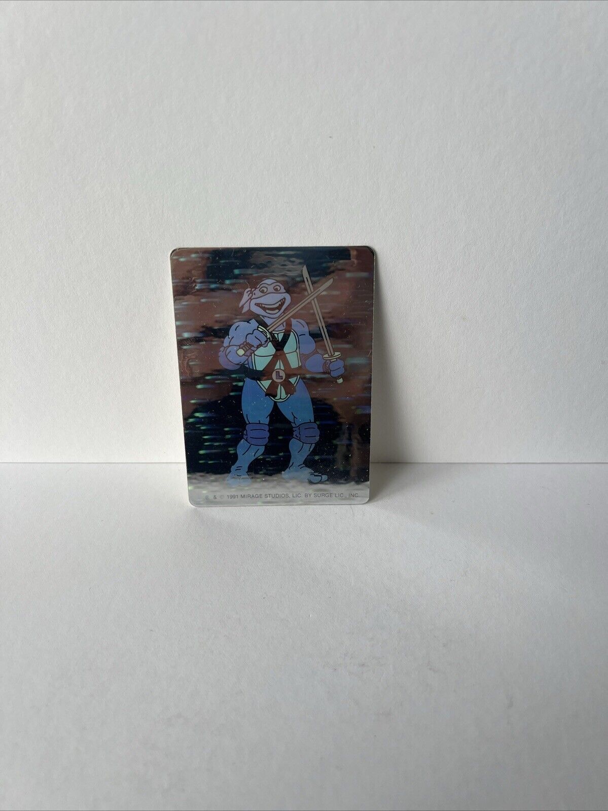 1991 Mirage Studios Teenage Mutant Ninja Turtles Leonardo Hologram Sticker