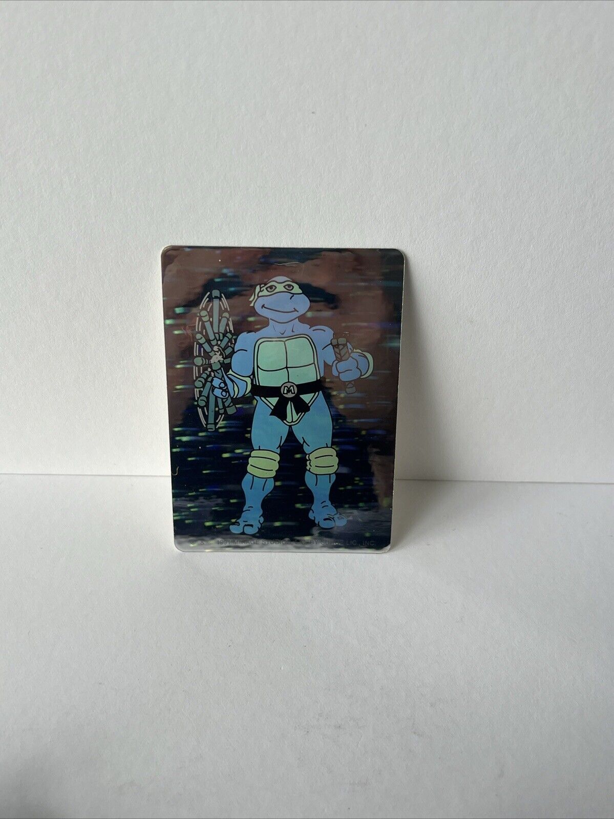 1991 Mirage Studios Teenage Mutant Ninja Turtles Michelangelo Hologram Sticker