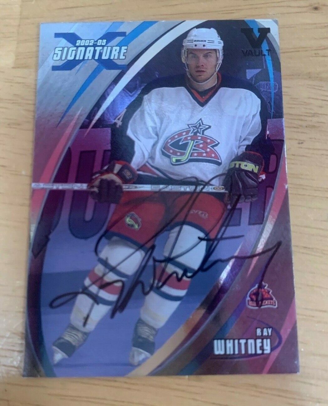 Ray Whitney 2002-03 Signatures AutoCard 2015/16 ING Vault 2003 Signed