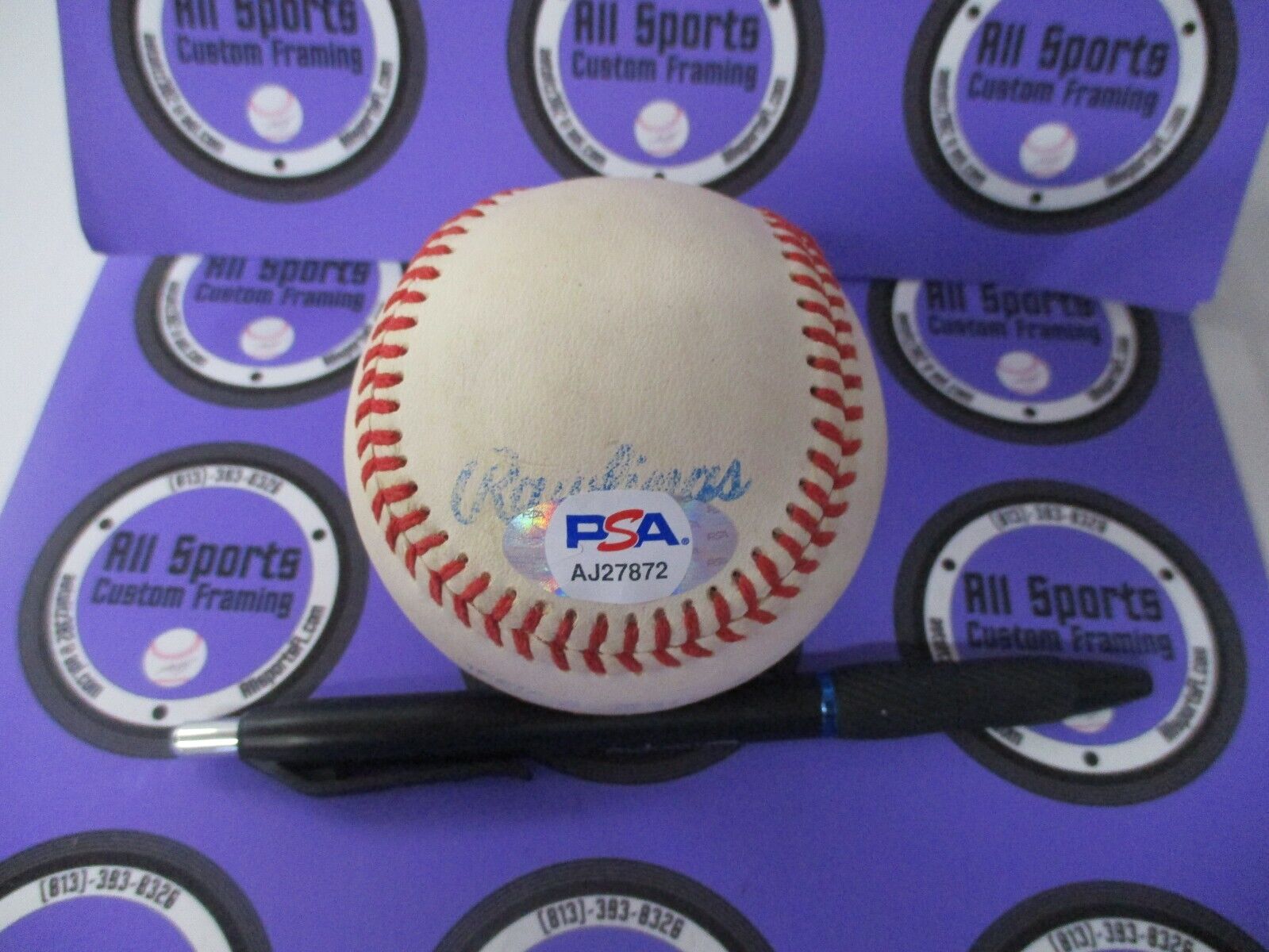 Reggie Smith LA Dodgers MLB Autographed Signed Baseball PSA COA #AJ27872