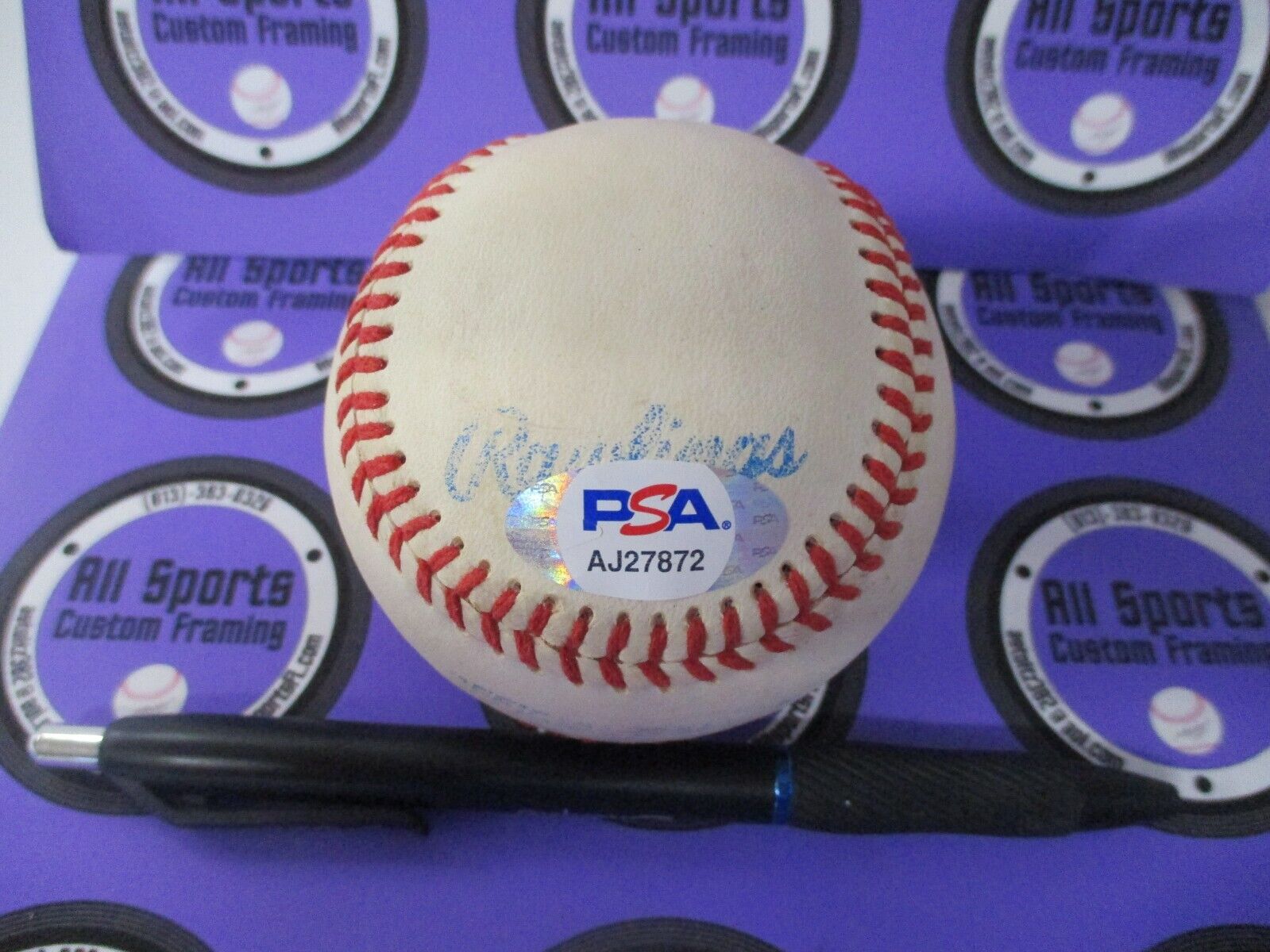 Reggie Smith LA Dodgers MLB Autographed Signed Baseball PSA COA #AJ27872