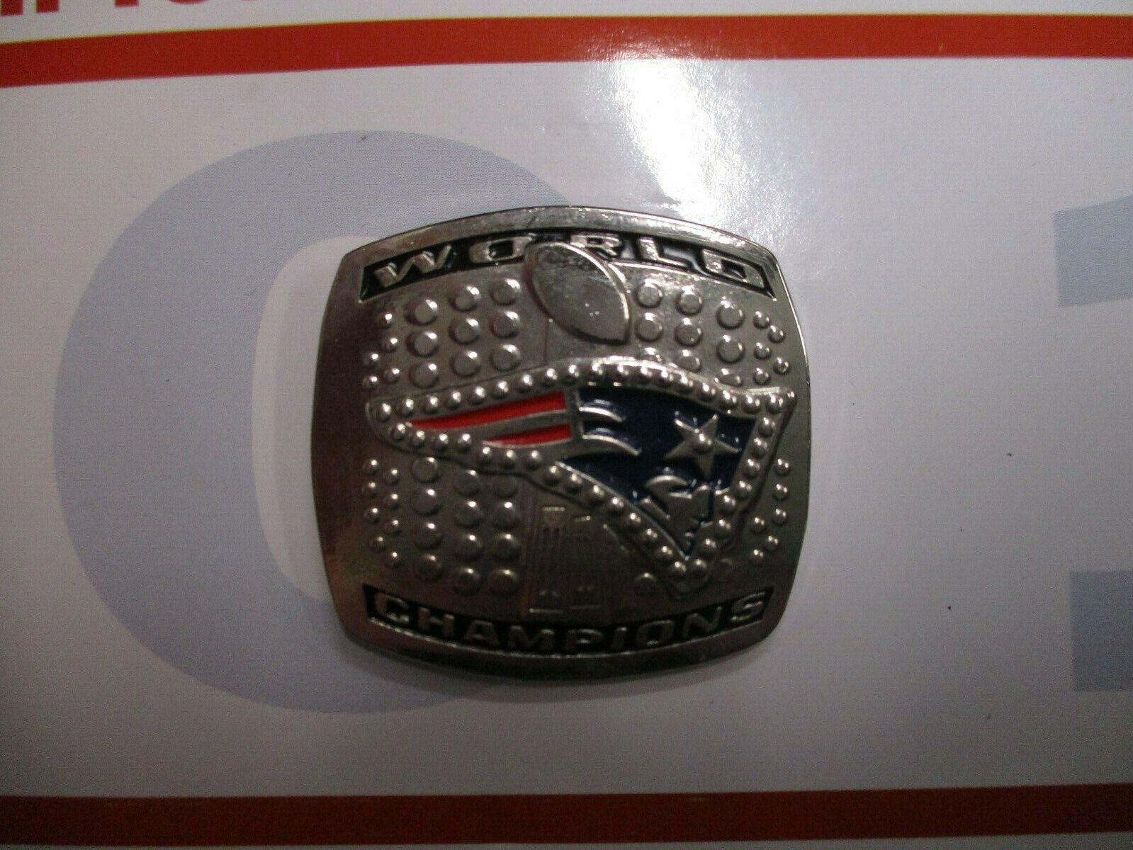 New England Patriots Championship Ring Pin Set 2001, 2003, 2004 3 Pins Kraft