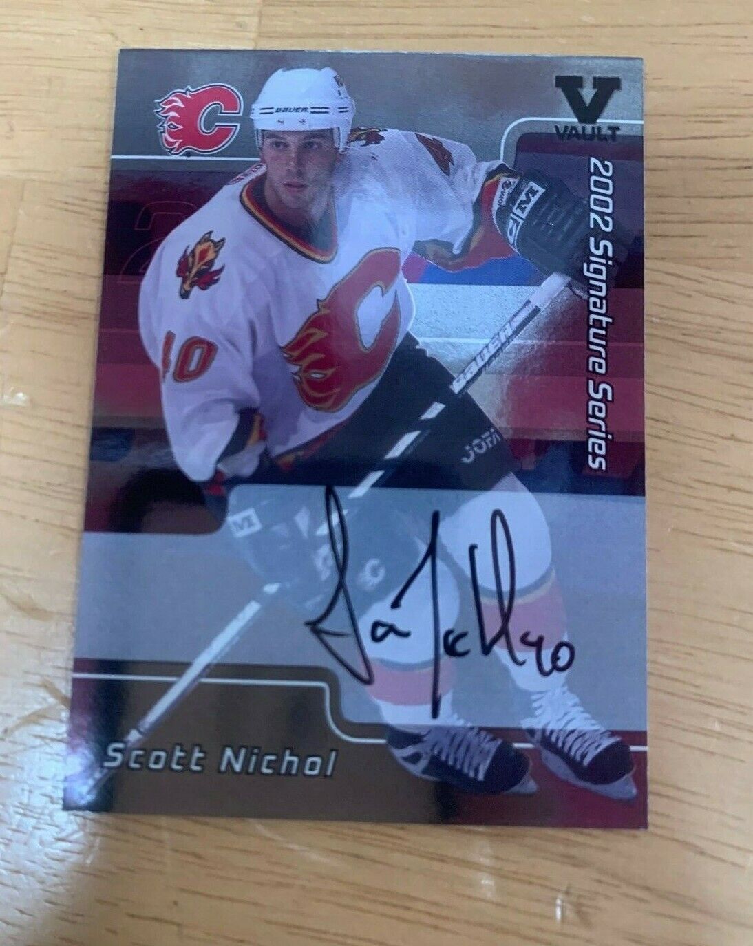 Scott Nichol 2002 Signature Series AutoCard 2015/16 ING Vault 2002 Signed