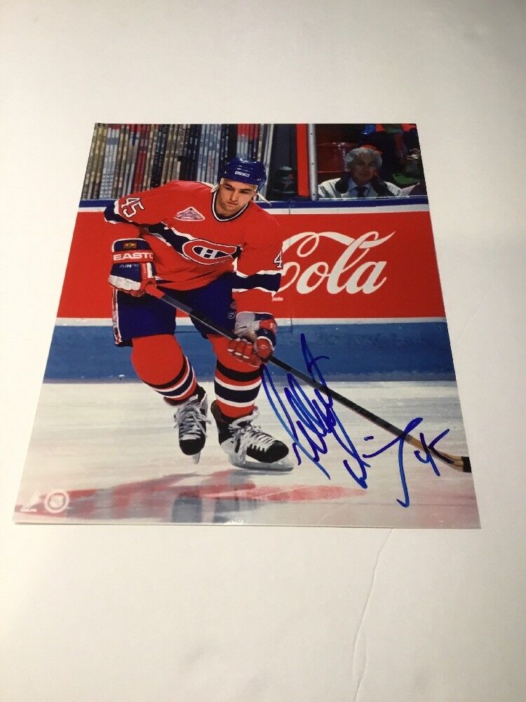 Gilbert Dionne Montreal Canadiens Autographed 8x10 Photo B