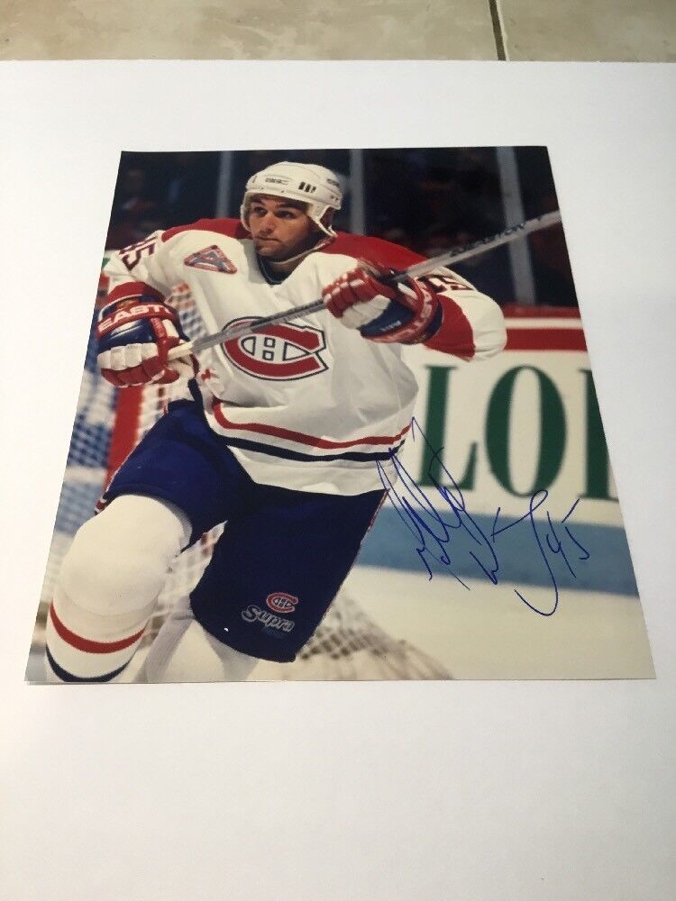 Gilbert Dionne Montreal Canadiens Autographed 8x10 Photo A