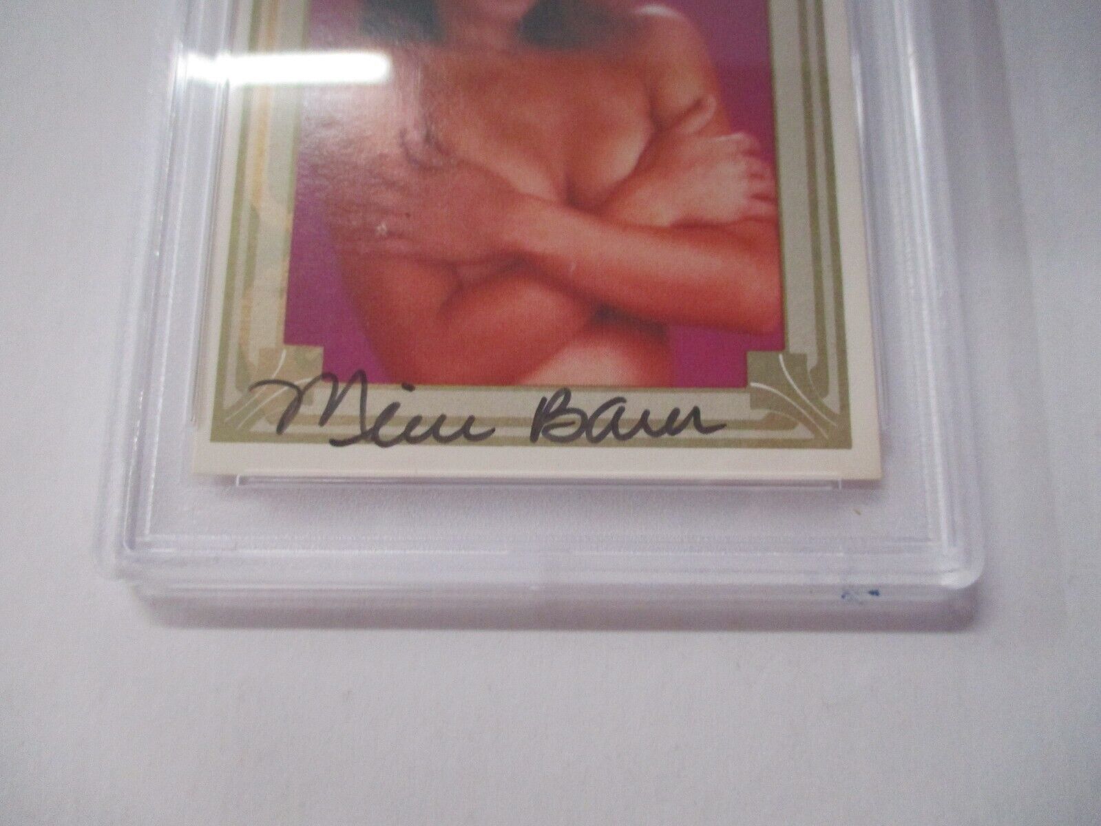 1990 Imagine Inc. Scream Queens Autographed Card Michelle Bauer #63 PSA Slab