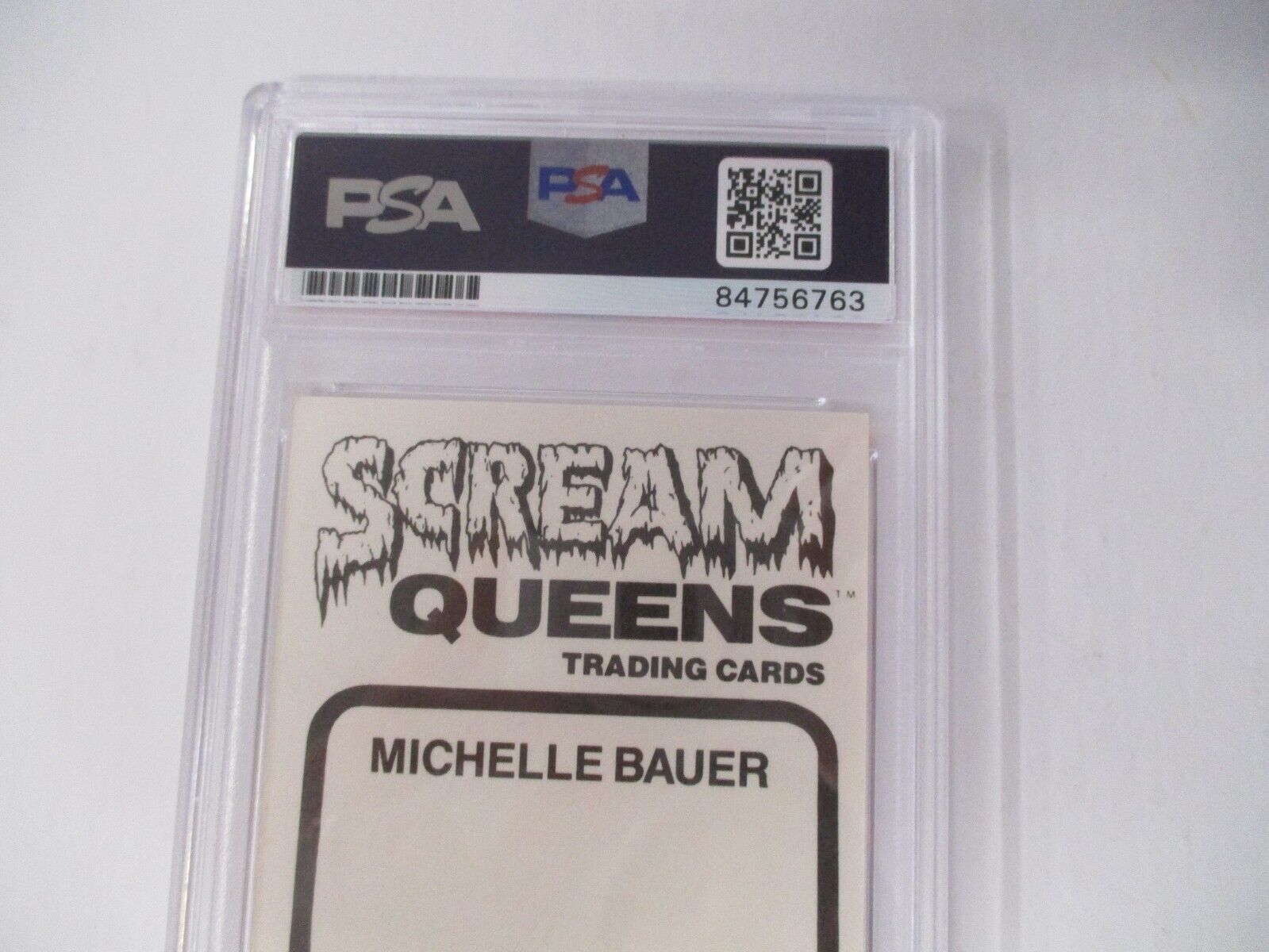 1990 Imagine Inc. Scream Queens Autographed Card Michelle Bauer #63 PSA Slab