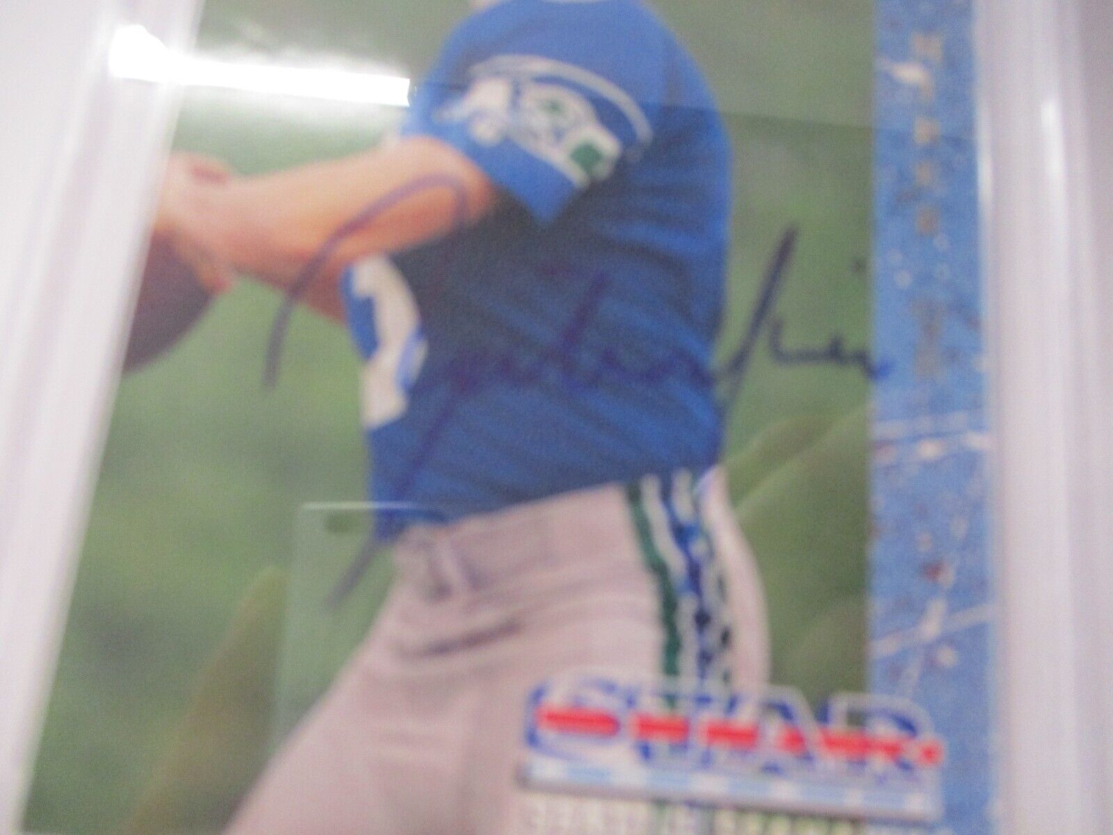 Rick Mirer Seattle Seahawks Autographed 1993 Upper Deck Rookie Card #3 PSA Slab