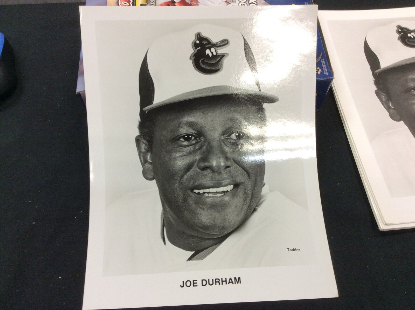 Joe Durham  Baltimore Orioles 8x10 B&W photo Tadder Team Issued photo