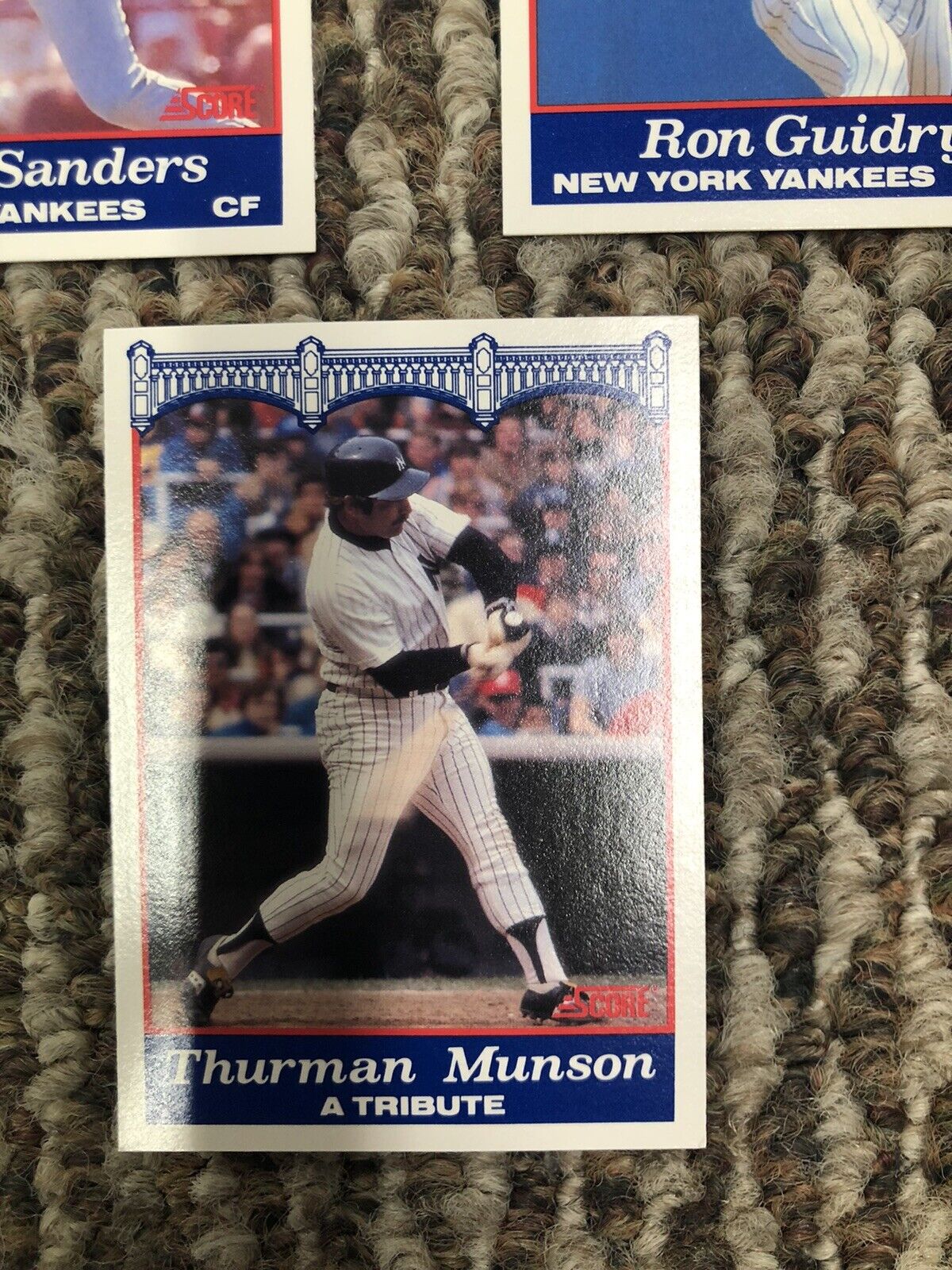 1989 NY YANKEES SCORE  NATWEST BANK  CARD COMPLETE SET MUNSON Deion Mattingly