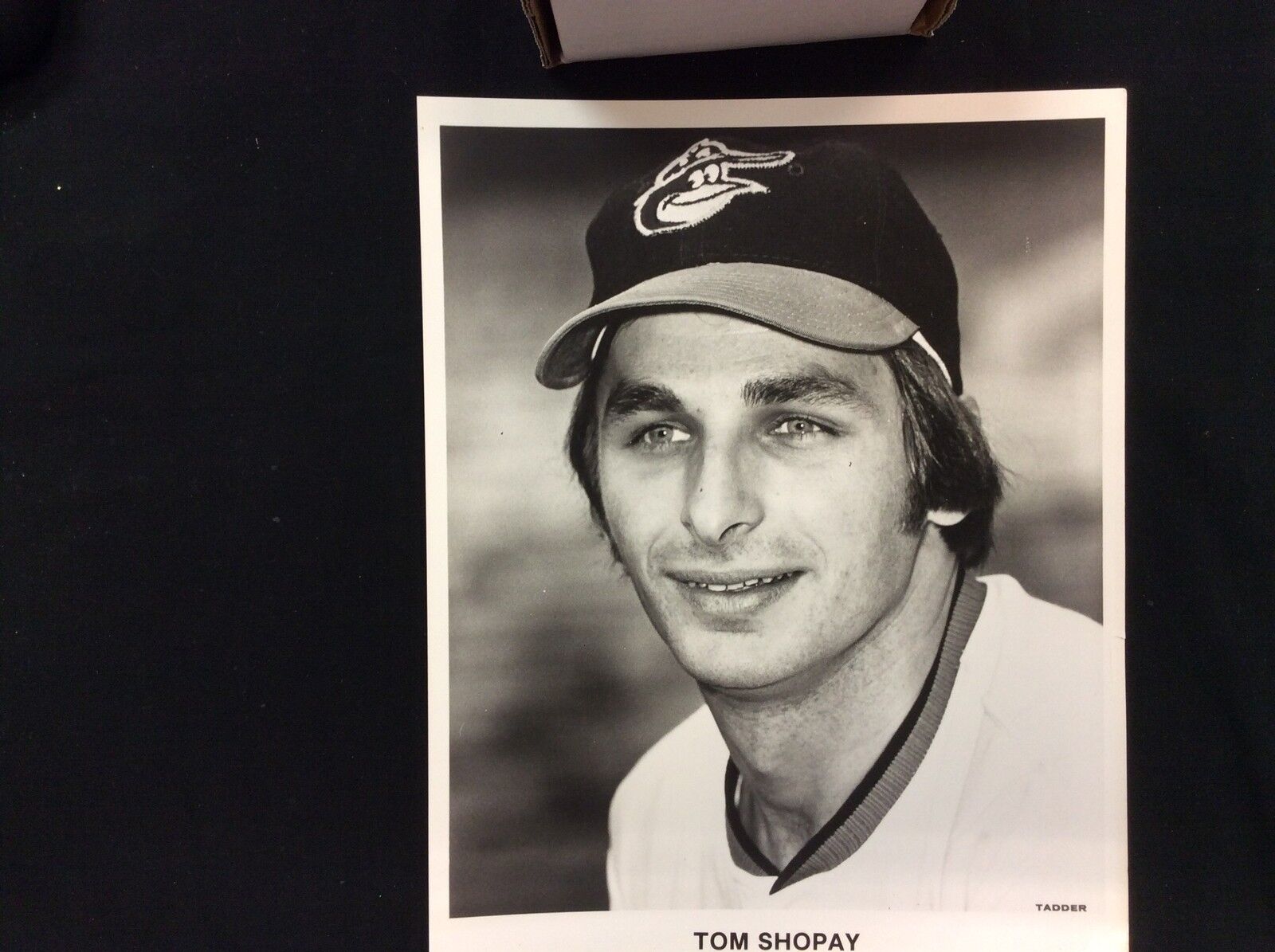 Tom Shopay  Baltimore Orioles 8x10 B&W photo Tadder Team Issued photo