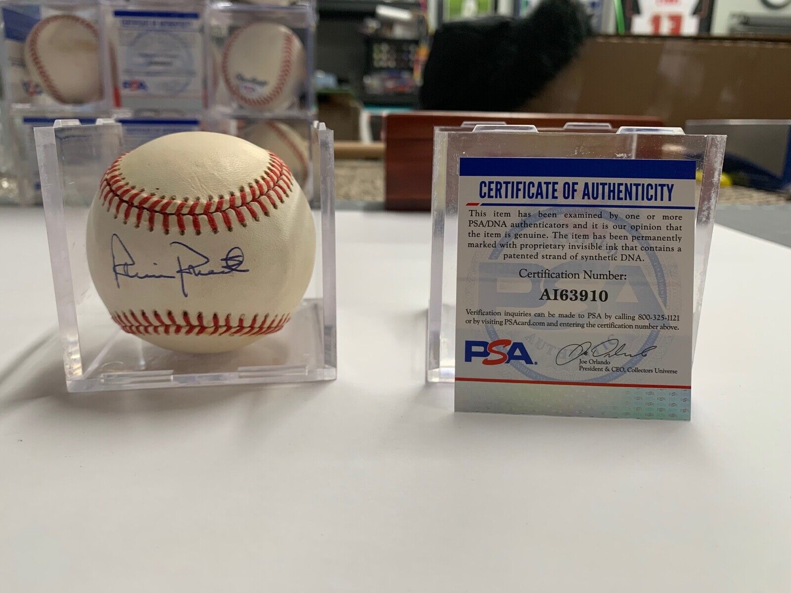 Robin Roberts Autographed Rawlings White Baseball PSA Certified #AI63910 MLB