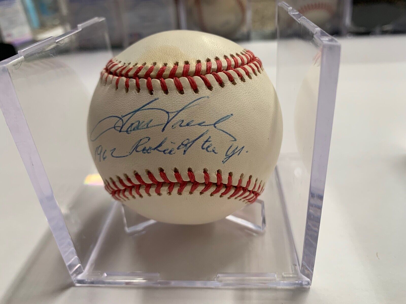 Tom Tresh Autographed Rawlings Baseball W/ "1962 ROY" PSA Certified #AI63888 MLB