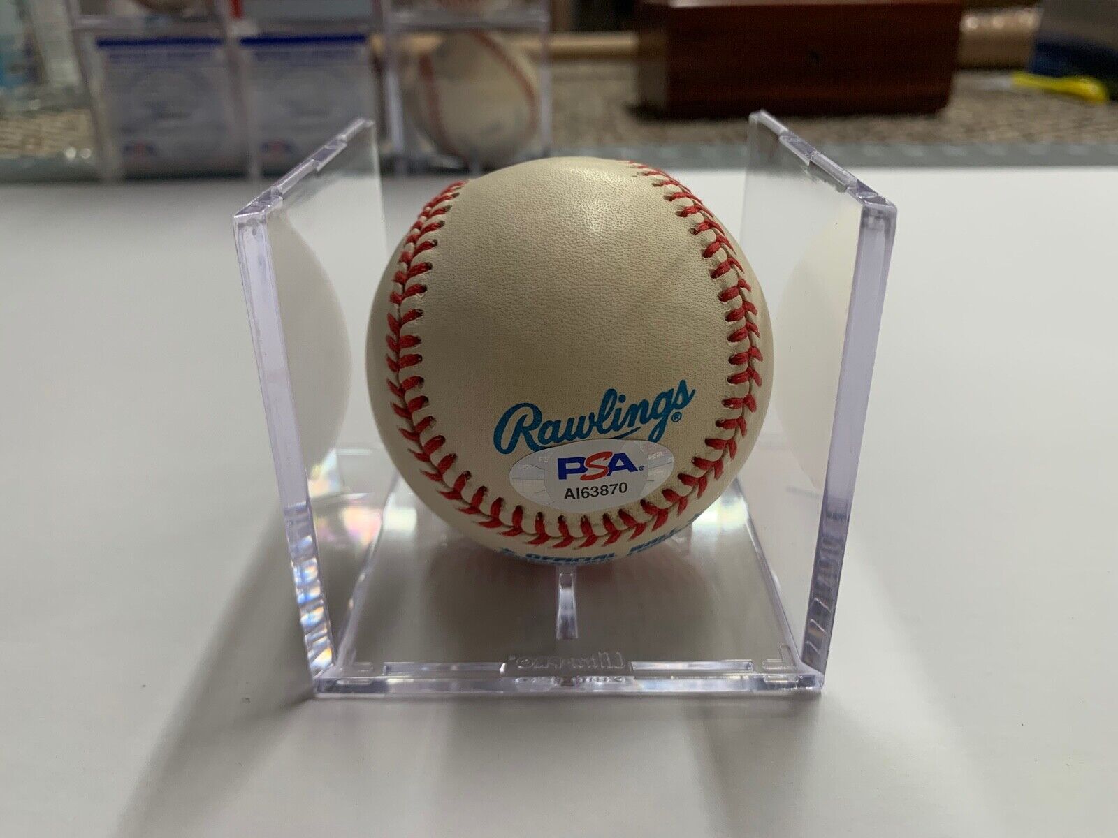 Tony LaRussa Autographed Rawlings Gene Budig Baseball PSA Certified #AI63870 MLB