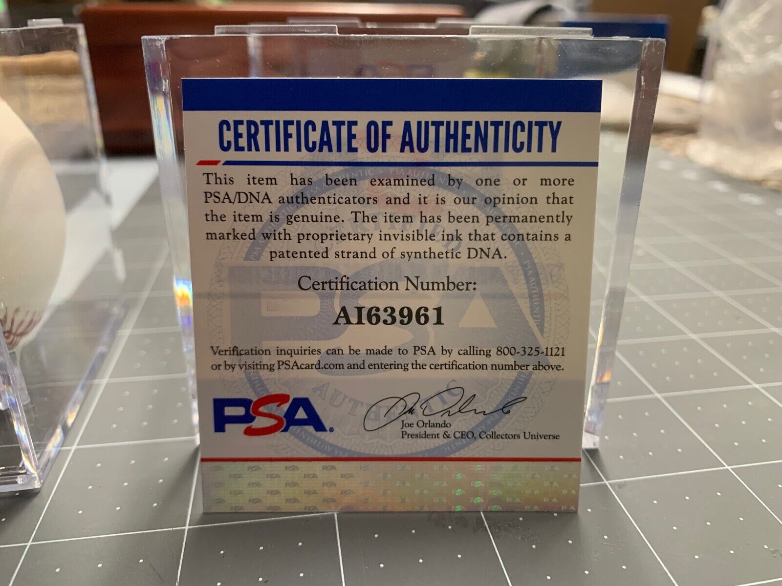 Tony Perez Autographed Rawlings Manfred Baseball PSA Certified #AI63961 MLB