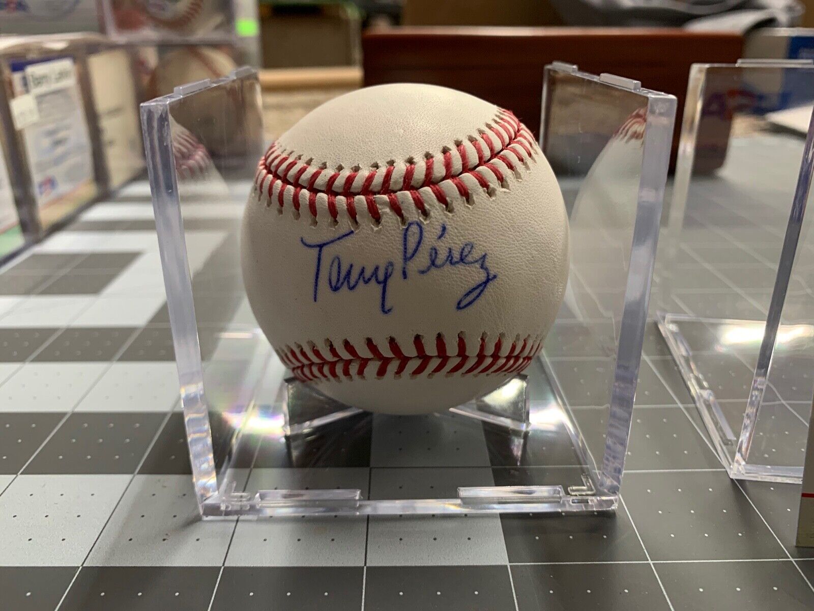 Tony Perez Autographed Rawlings Manfred Baseball PSA Certified #AI63961 MLB