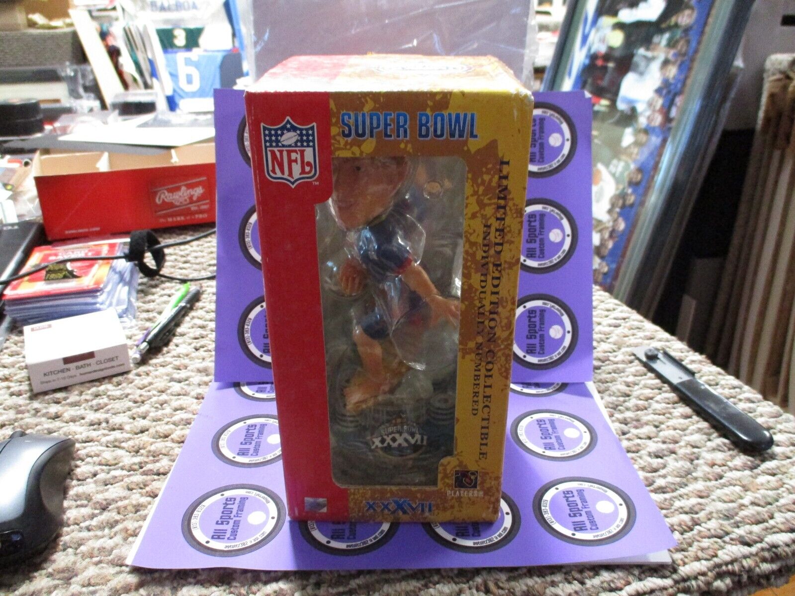 San Diego super bowl 37 Surfer bobblehead SB xxxv11 Limited Edition Numbered NFL