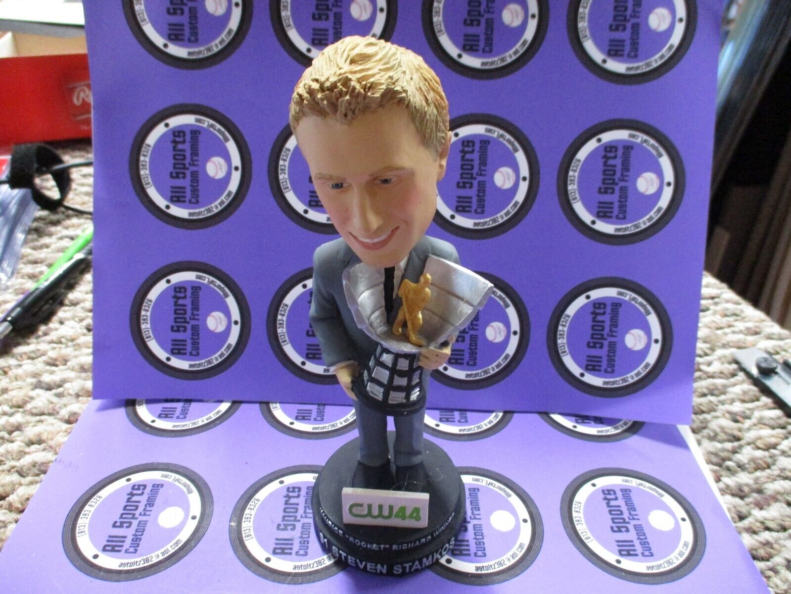 STEVEN STAMKOS Bobblehead Maurice Rocket Richard WINNER 2009 SGA LIGHTNING