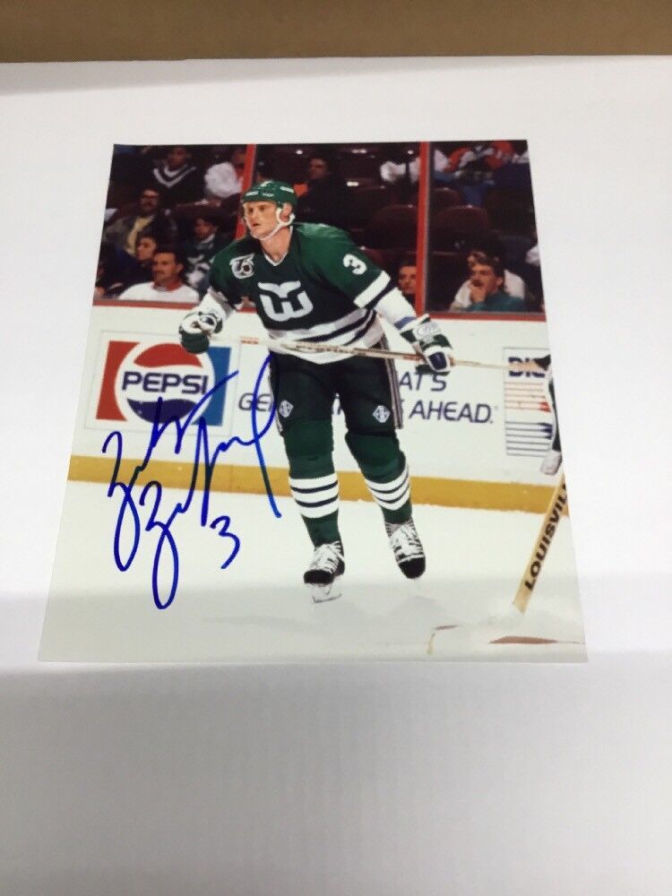 Zarley Zalapski Hartford Whalers Autographed 8x10 Photo C