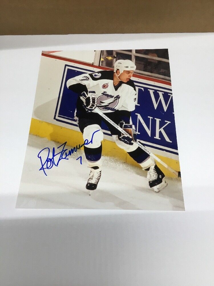 Rob Zamuner Tampa Bay Lightning Autographed 8x10 Photo B