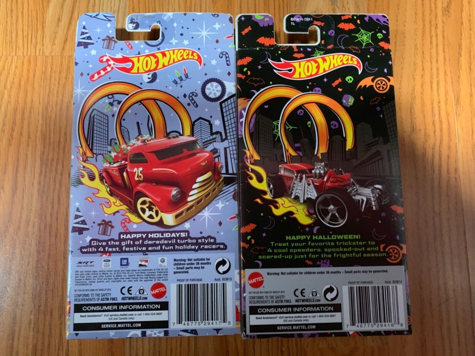 Hotwheels Holiday & Halloween 4-Pack