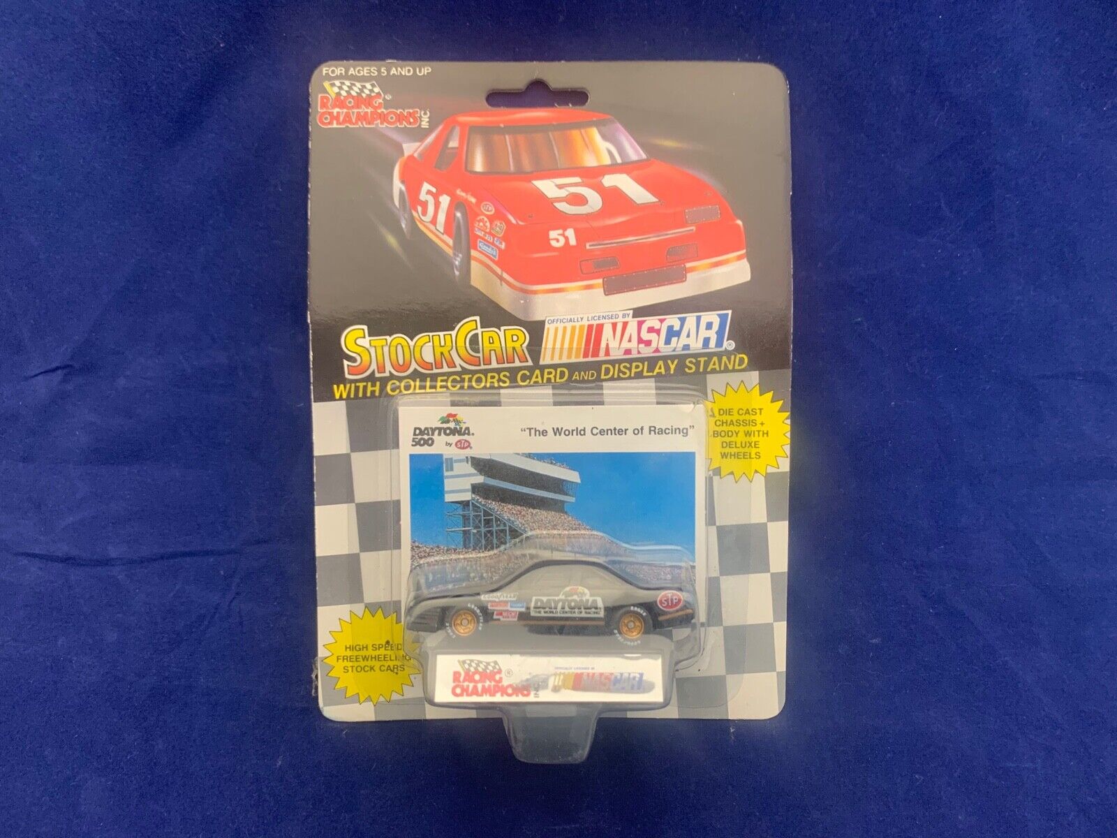 1992 Racing Champions  Daytona 500 Stock car 1992 Daytona Card and Display