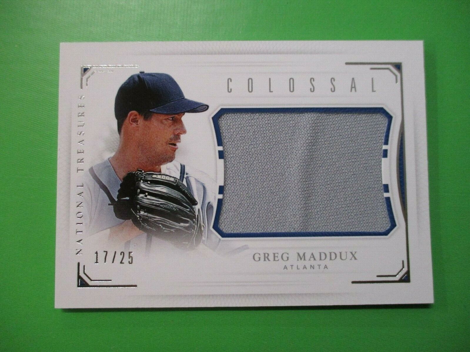 Greg Maddox 2015 National Treasure Colossal Jersey 17/25 Atlanta Braves No. C-GM