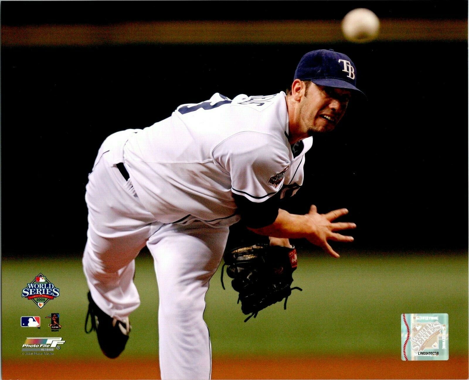 James Shield 2008 World Series Tampa Bay Rays  8x10 Color Photo