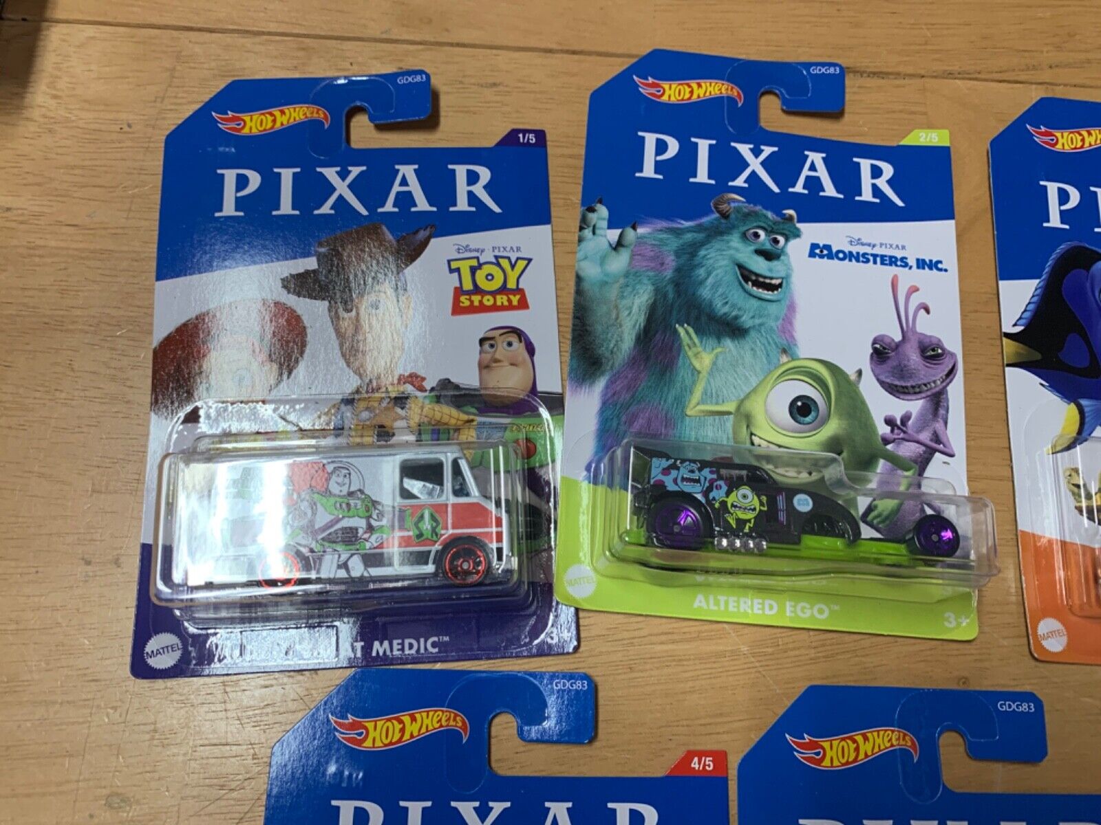 Hot Wheels Disney Pixar 2020 Complete Set