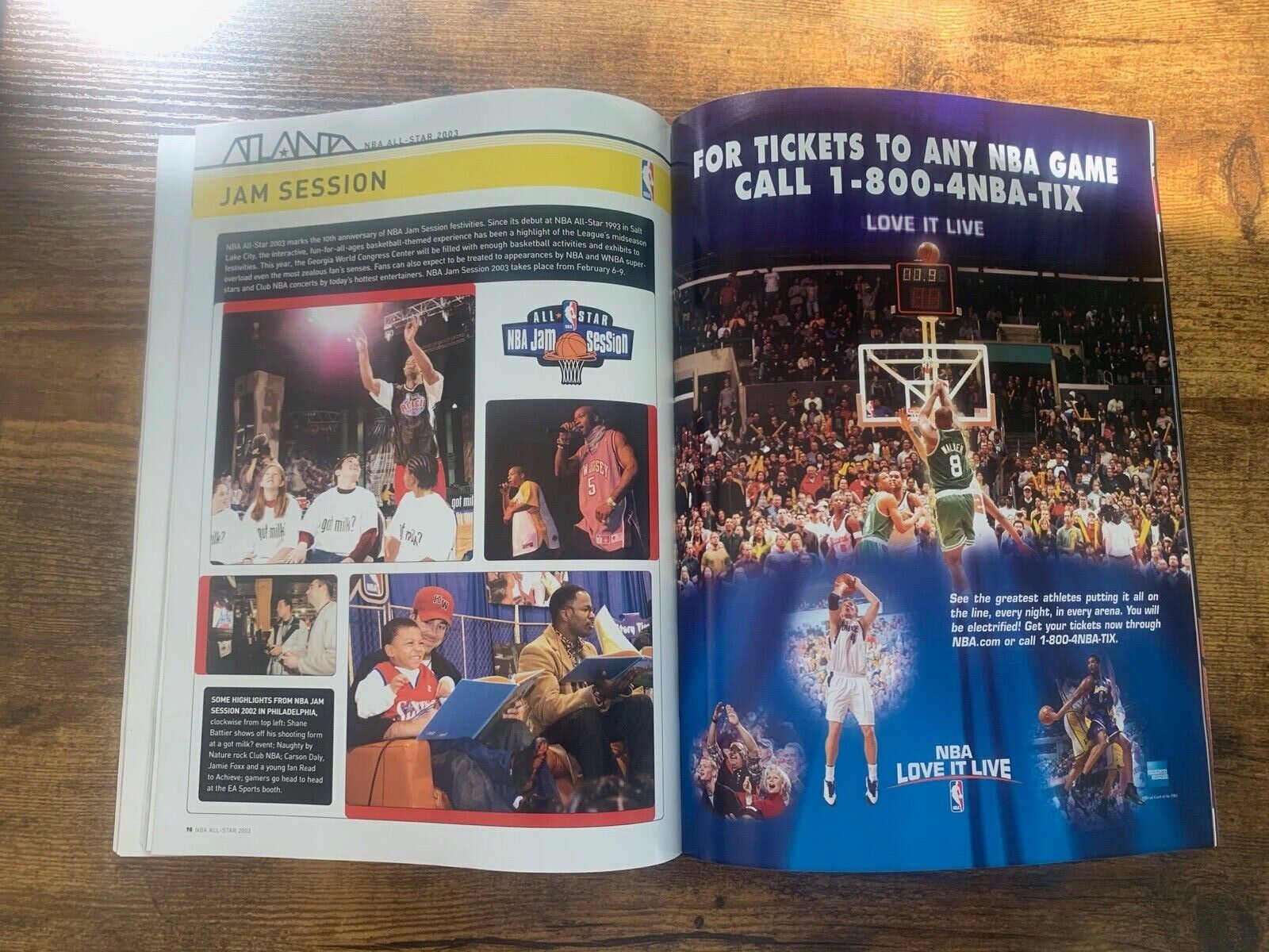 Michael Jordan Final All Star Game 2003 Program played in Atlanta Ex Condition