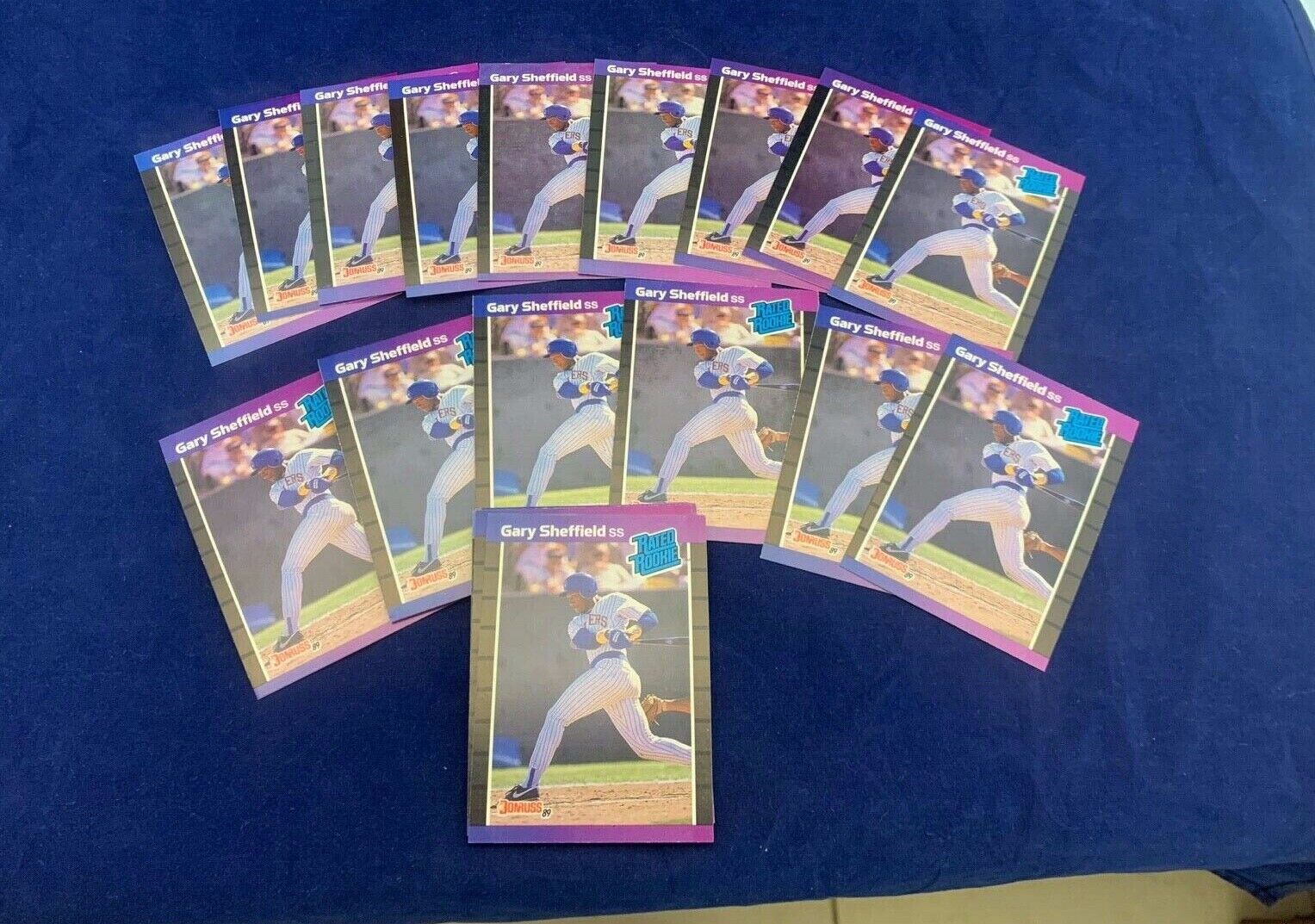 1989 Gary Sheffield Donruss Rated Rookie Card Lot of 24 in Nm-Mt Condition