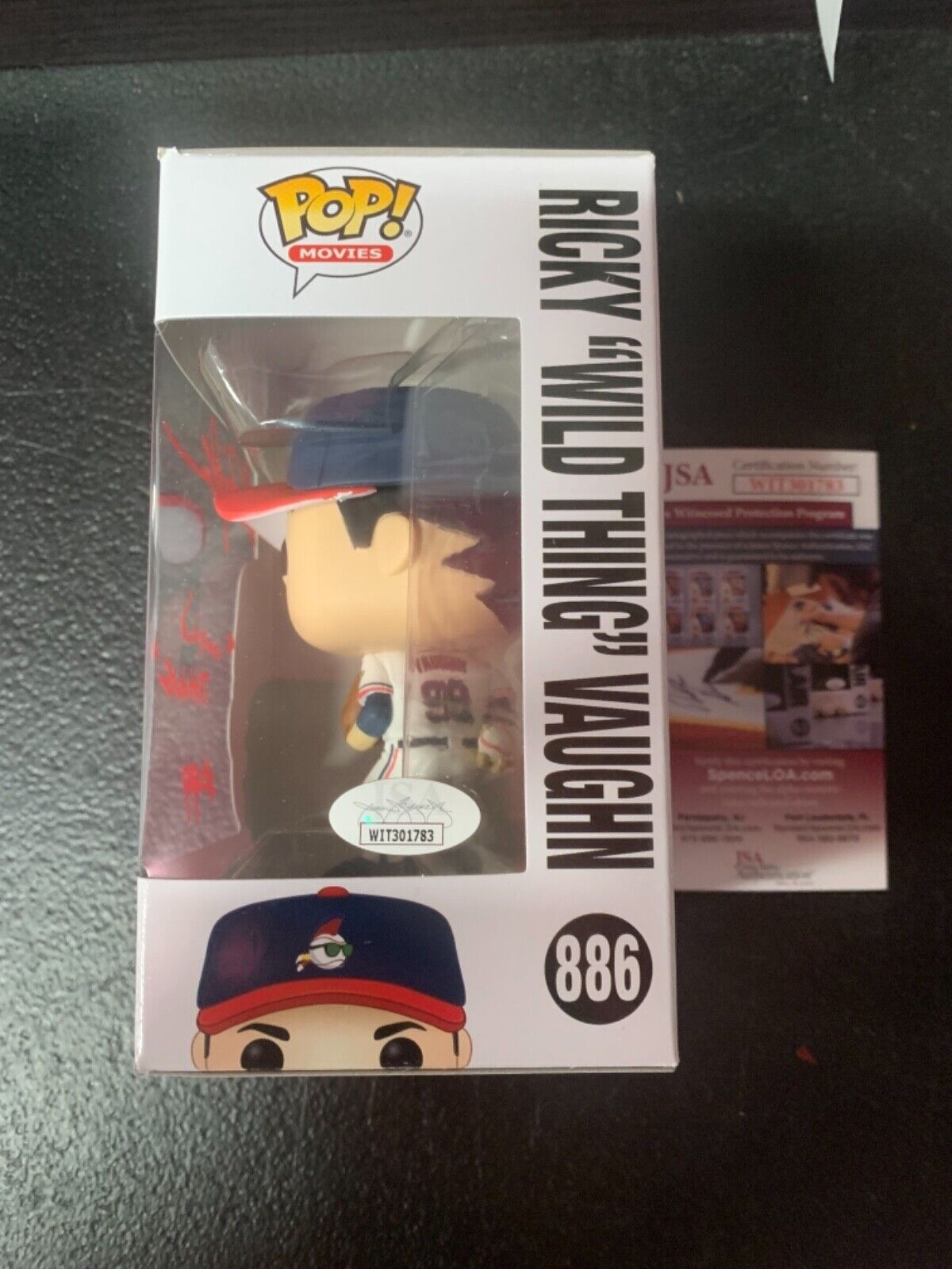 Funko Pop Autographed By Charlie Sheen Major League “Ricky Vaughn” JSA