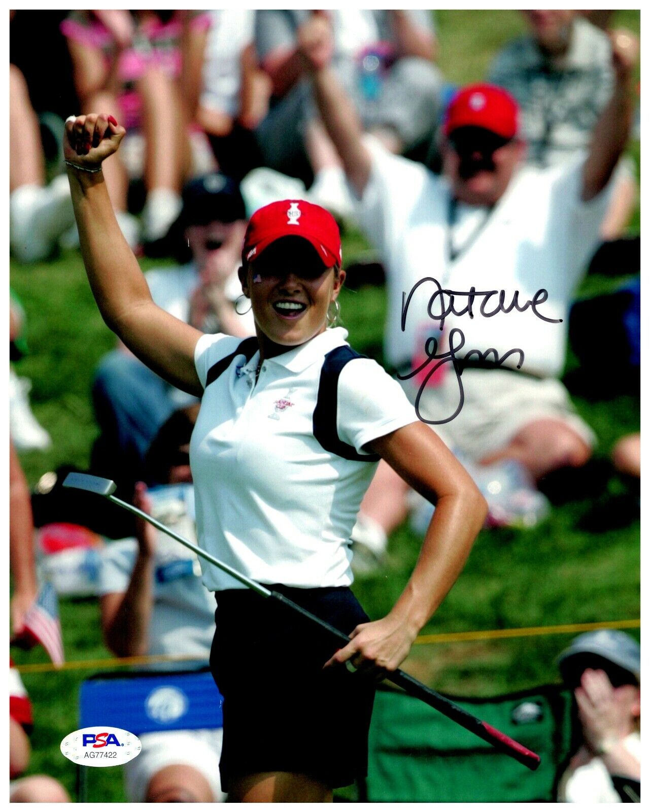 Natalie Gulbis Golfer Signed 8x10 Color Photo PSA