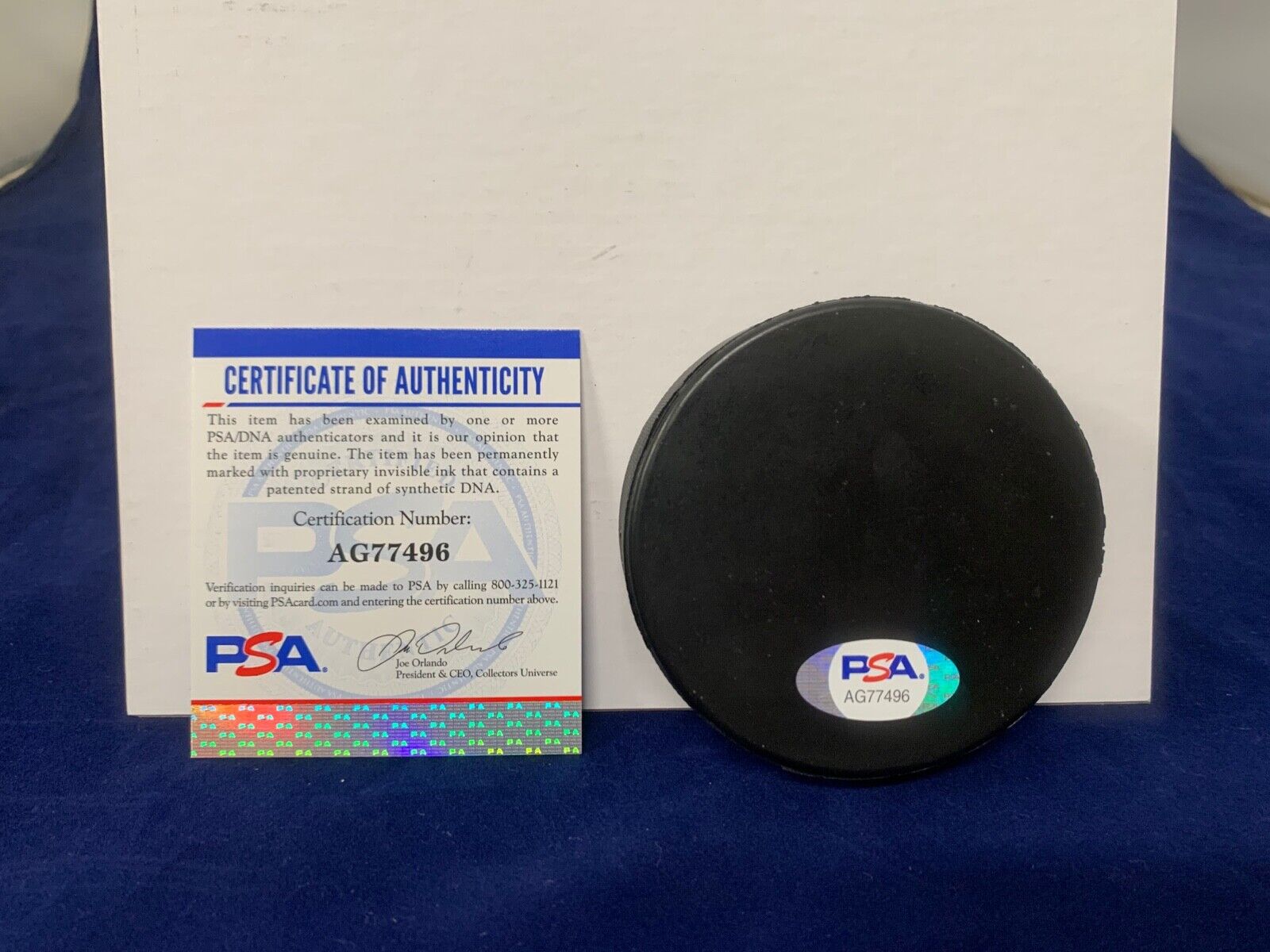 Jari Kurri Autographed Signed Finland General Tire Hockey Puck with PSA COA