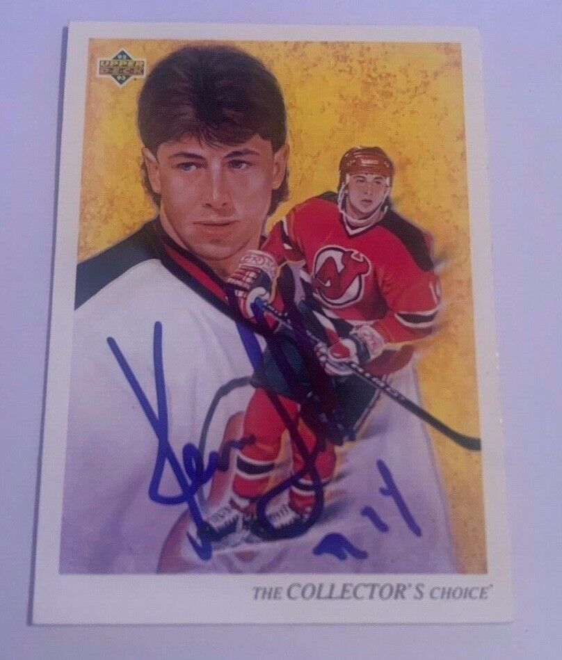 Kevin Todd New Jersey Hand Signed 1992-93 UD Hockey Card #11 NM-MT