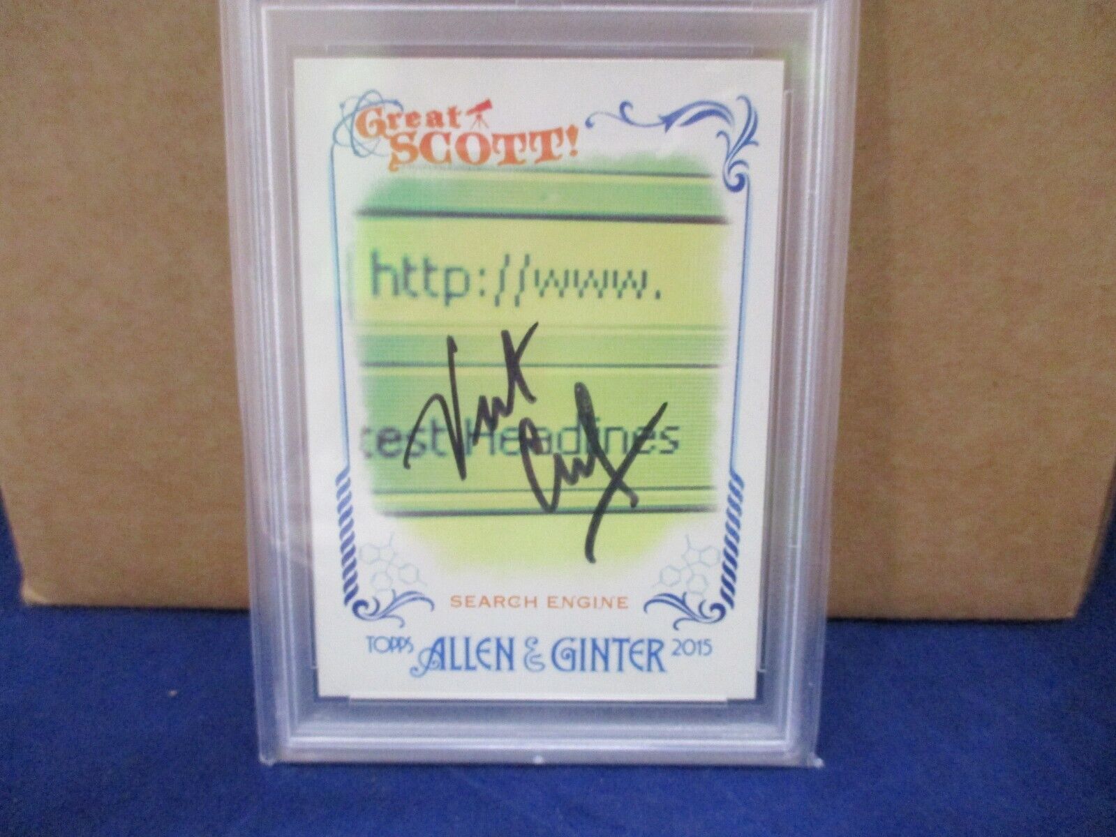 Vint Cerf Net Designer Autographed Signed 2015 Allen & Ginter PSA Slab #84905341