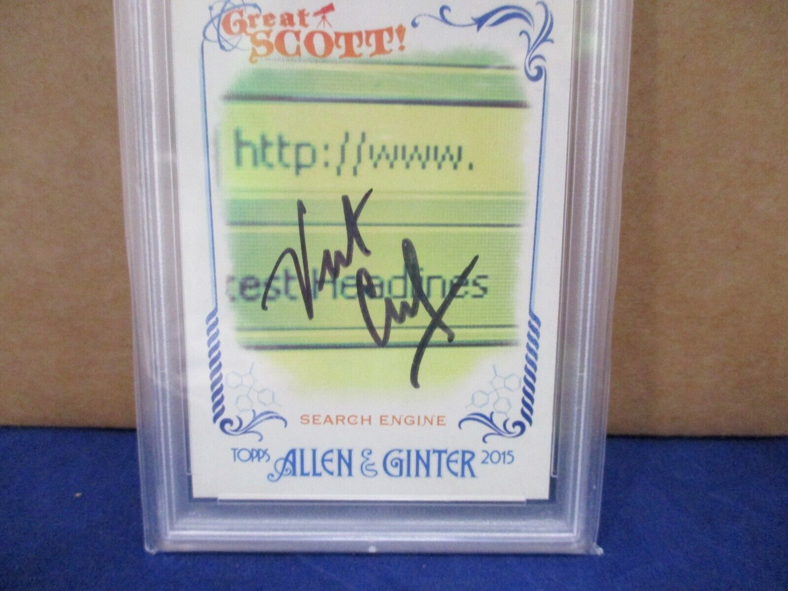 Vint Cerf Net Designer Autographed Signed 2015 Allen & Ginter PSA Slab #84905341