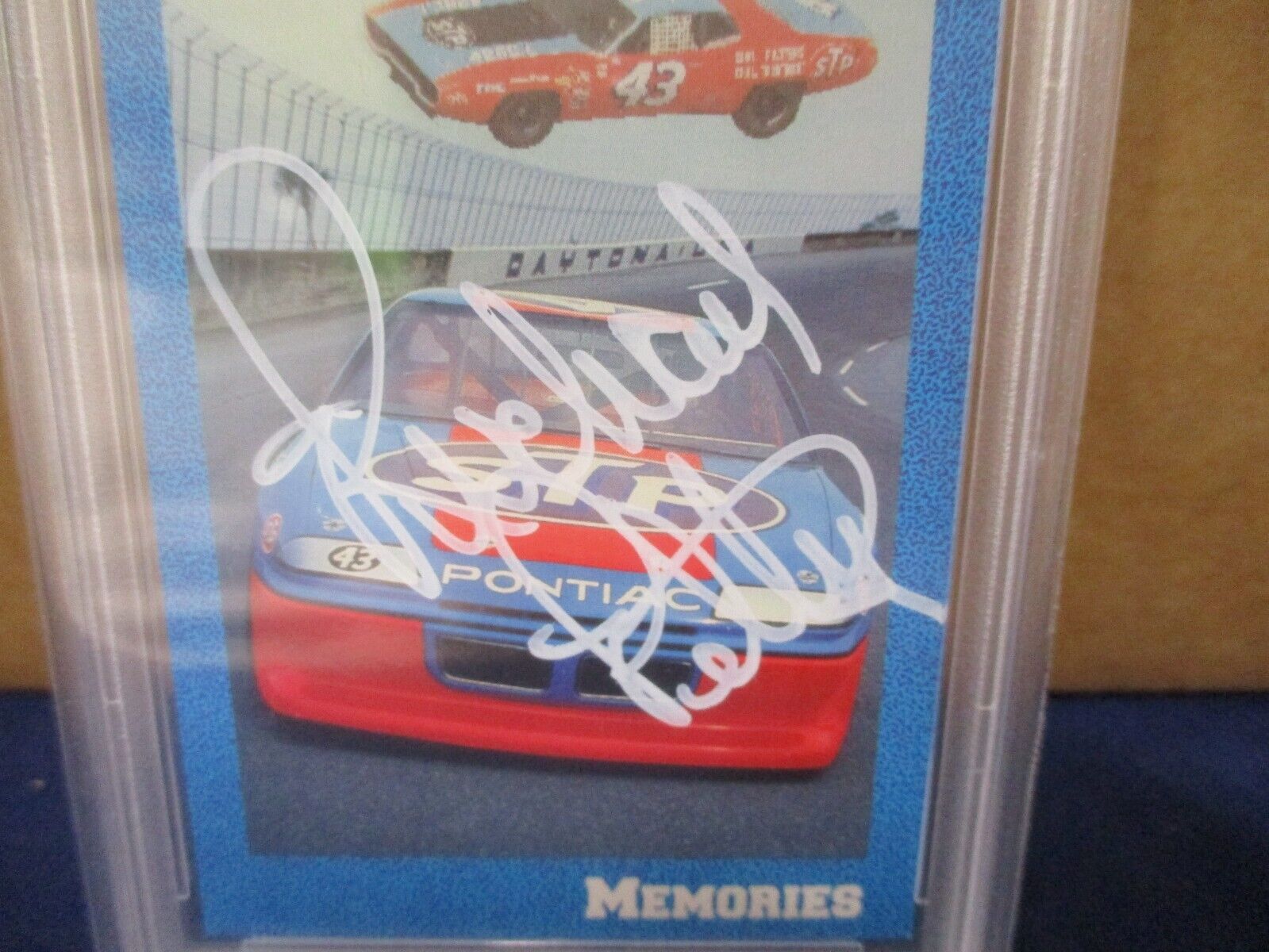 Richard Petty Autographed Signed 1991 Traks Racing Card PSA Slab #84905724