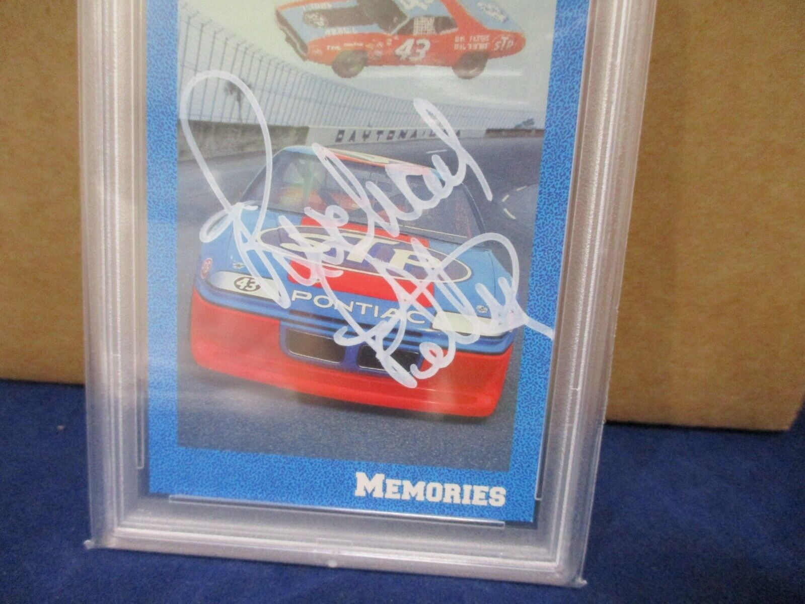 Richard Petty Autographed Signed 1991 Traks Racing Card PSA Slab #84905724