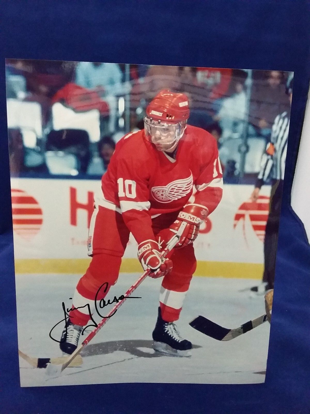 Jimmy Carson Detroit Red Wings Autographed 8x10 Photo