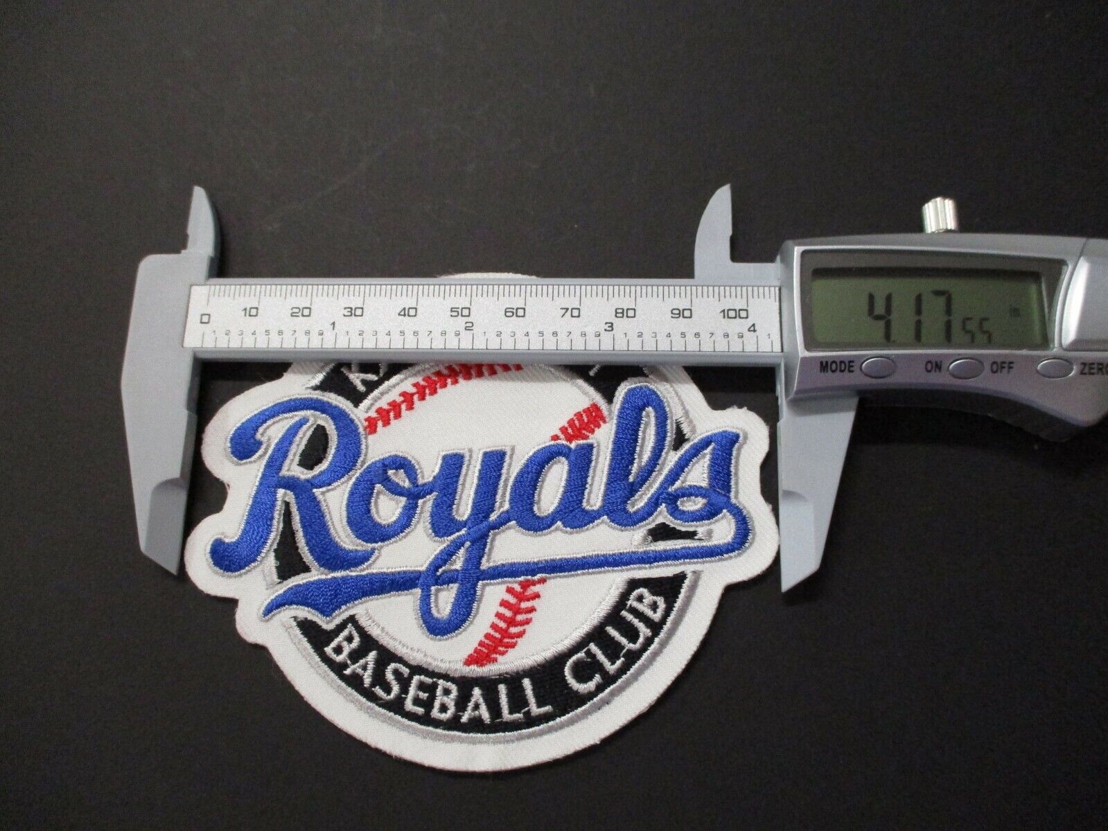 Kansas City Royals Baseball Club MLB Patch Size 3.5 x 4.25 inches