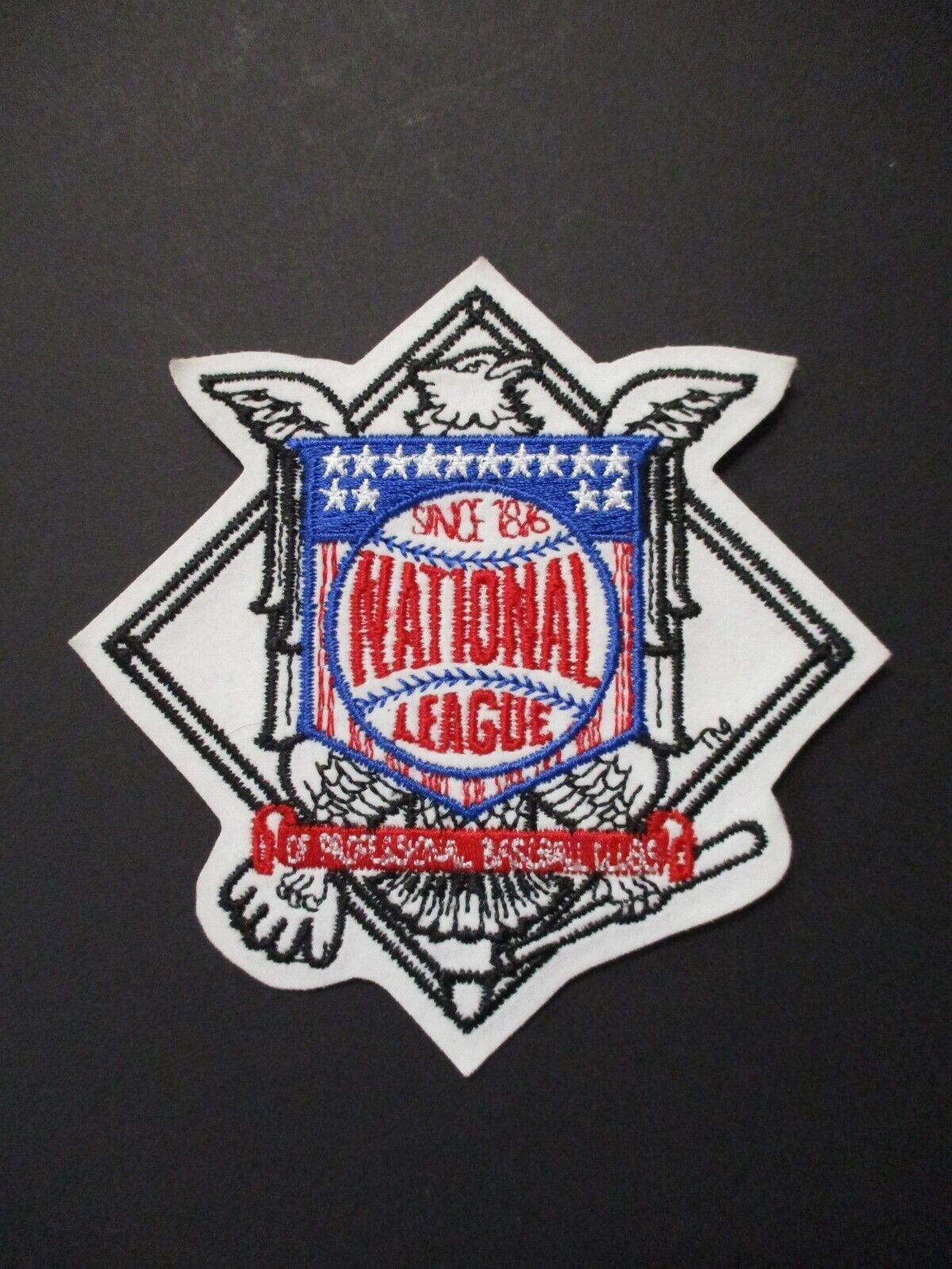 National League Patch Size 3.75 x 4 inches National League Since 1876