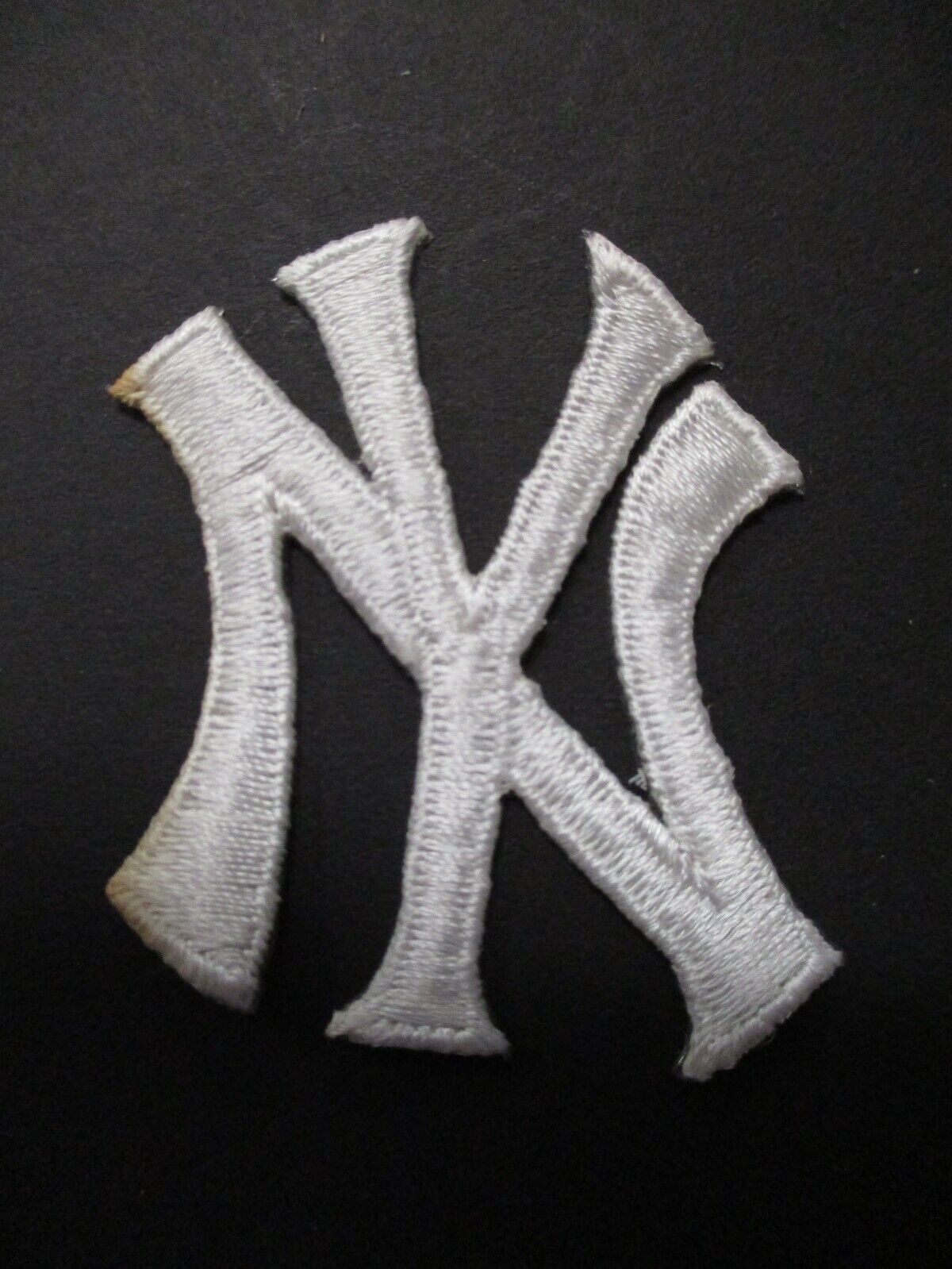 New York Yankees NY Patch Size 1.5 x 2 inches "NY" White Letters